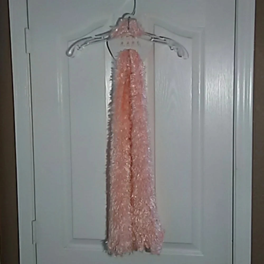 FINAL MARKDOWN Peach Tubular Stretchy Polyester Scarf (OS)